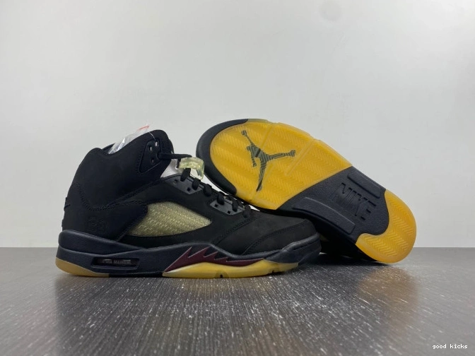 Cheap Black x A Air 5 Maniere Ma Jordan FD1330-001 0707